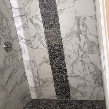 Floor & Decor - Pebble masonic river Gray border and shower floor - Home Decor Near Me - Roswell, Georgia