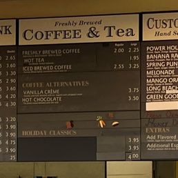beverage menu
