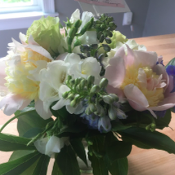 The Greenery - blue/white arrangement with a bit of pink accent color. :) - Florists Near Me - Warren, Rhode Island The Greenery - blue/white arrangement with a bit of pink accent color. :) - Florists Near Me - Warren, Rhode Island