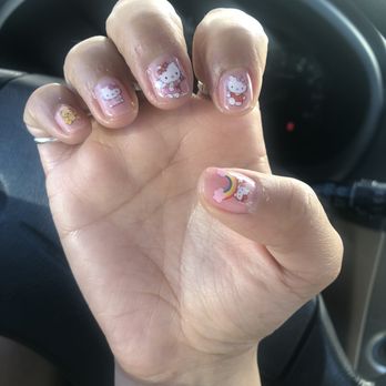 Elite Nails Spa - Cute stickers with my gel mani - Nail Salons Near Me - Santa Rosa, California