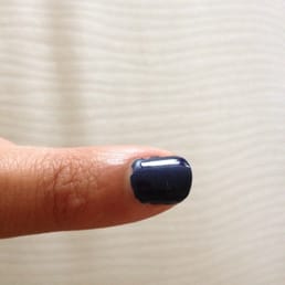 Worst gel manicure. I could have painted my nails better.