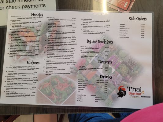 Menu photo 5 Thai Station Payson, AZ