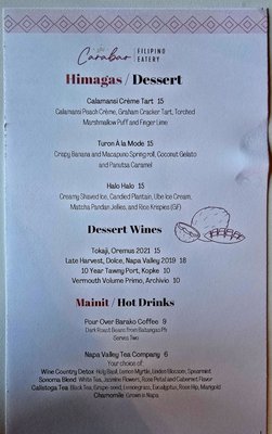 Menu photo 4 Carabao Napa, CA