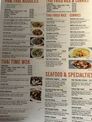 Menu photo 3 Thai Time San Diego, CA