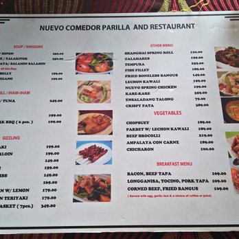 Nuevo Comedor - Restaurant Menu - Filipino Near Me - San Juan, BTG