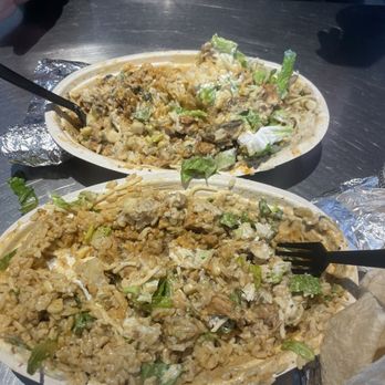 Chipotle Mexican Grill - Bowl: extra brown rice, chicken, queso, medium salsa, sour cream, corn, cheese, lettuce. (Tortilla and vinny on the side) - Mexican Near Me - Newington, New Hampshire