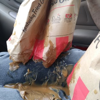 KFC - COVERED IN GRAVY! Us and the car! It was put in upside down UNDER the mashed potatoes! Wth?! - Fast Food Near Me - Lakewood, New York KFC - COVERED IN GRAVY! Us and the car! It was put in upside down UNDER the mashed potatoes! Wth?! - Fast Food Near Me - Lakewood, New York