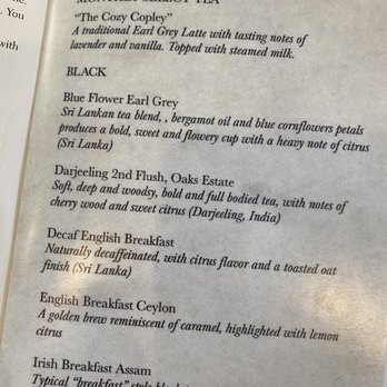 Courtyard Tea Room - Tea menu - Tea Rooms Near Me - Boston, Massachusetts Courtyard Tea Room - Tea menu - Tea Rooms Near Me - Boston, Massachusetts