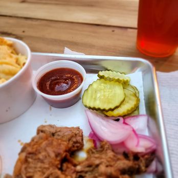Brooklyn BBQ - Pick two. Alright pulled pork. Not so good brisket. $27 but it is Brooklyn Heights. - Barbeque Near Me - Brooklyn, New York