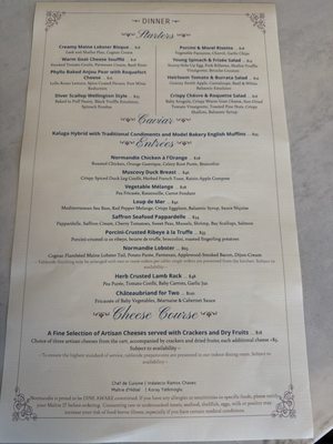 Menu photo 2 Normandie Napa, CA Menu photo 2 Normandie Napa, CA