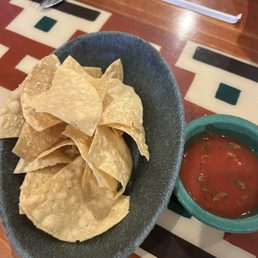 Complimentary chips and salsa