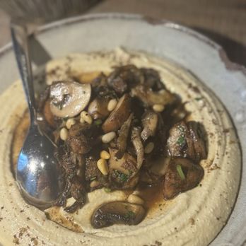 Rumis Kitchen - Roasted cremini and oyster mushroom hummus - Persian/Iranian Near Me - Houston, Texas Rumis Kitchen - Roasted cremini and oyster mushroom hummus - Persian/Iranian Near Me - Houston, Texas