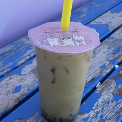 Pot Pot Noodle & Tea Cafe - Matcha with coffee jelly - was ok as a refreshing drink but not good matcha flavor, mild.