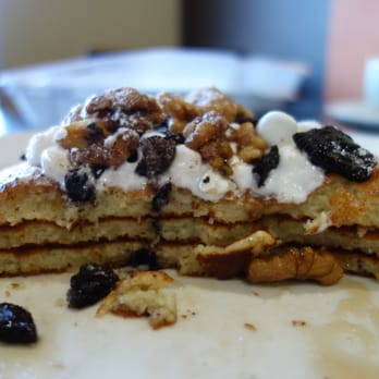 Bea Bea's - Uh-Oh Oreo Pancakes - Oreo, Marshmallow, Walnut on Buttermilk Pancakes (iterior) - Coffee & Tea Near Me - Burbank, California Bea Bea's - Uh-Oh Oreo Pancakes - Oreo, Marshmallow, Walnut on Buttermilk Pancakes (iterior) - Coffee & Tea Near Me - Burbank, California