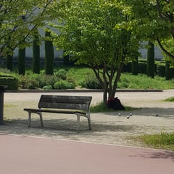 Parc Du Fort Montluc - Chacun y va de son activité entre 12h/14h...pétanque.