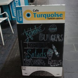 Cafe Turquoise - Sign
