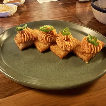 Uchiko Miami Beach - Crunchy rice sushi - bland. - Japanese Near Me - Miami Beach, Florida Uchiko Miami Beach - Crunchy rice sushi - bland. - Japanese Near Me - Miami Beach, Florida