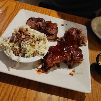 Bobby Q - Mesa - 3eay platter (half) with coleslaw - New American Near Me - Mesa, Arizona
