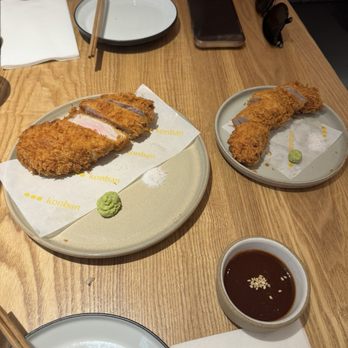 Konban - Katsu (tenderloin left, pork loin right) - Izakaya Near Me - New York, New York Konban - Katsu (tenderloin left, pork loin right) - Izakaya Near Me - New York, New York