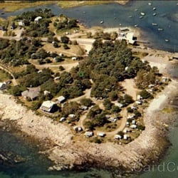Cape Neddick Oceanside Campground - Aerial view of campground