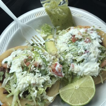Taqueria Nino - The pork and barbacoa sopes - Mexican Near Me - Houston, Texas