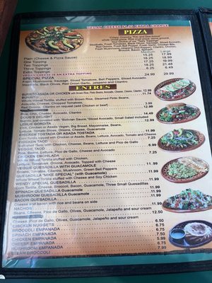 Menu photo 2 Leonors Vegetarian Mexican Restaurant Studio City, CA