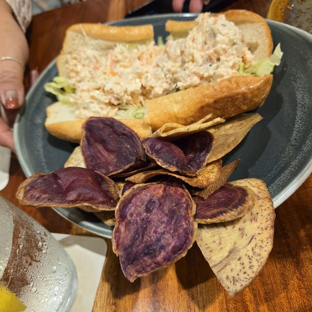 Hula Grill Waikiki - seafood roll sandwich - Hawaiian Near Me - Honolulu, Hawaii Hula Grill Waikiki - seafood roll sandwich - Hawaiian Near Me - Honolulu, Hawaii