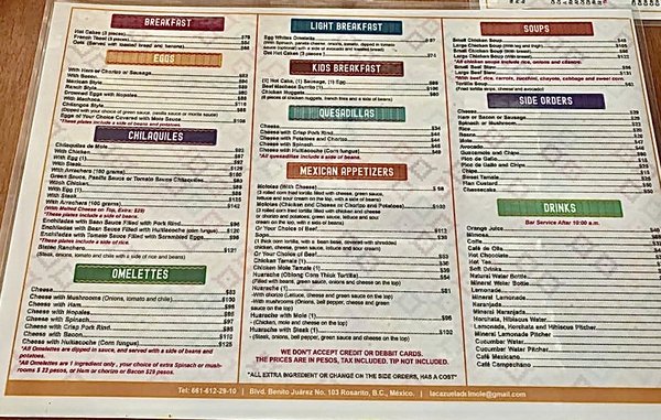 Menu photo 4 La Cazuela del Mole Rosarito, BCN Menu photo 4 La Cazuela del Mole Rosarito, BCN