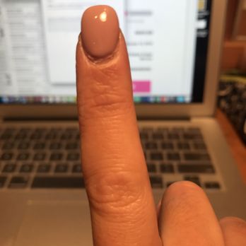 Millbrae Nails - a week later, it's vivid -- this is why I wanted the lady to fix it. Called three days prior to uploading pic, but no returned call - Nail Salons Near Me - Millbrae, California