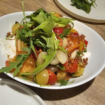 Trio Restaurant - Heirloom tomato salad. You have to get this. Seriously. - New American Near Me - Palm Springs, California Trio Restaurant - Heirloom tomato salad. You have to get this. Seriously. - New American Near Me - Palm Springs, California