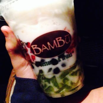 BAMBU - #10 dessert, substituting grass jelly for boba pearls. My person favorite. - Juice Bars & Smoothies Near Me - San Jose, California