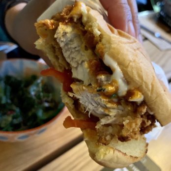 Brewhall - Korean chicken burger - Brewpubs Near Me - Vancouver, British Columbia Brewhall - Korean chicken burger - Brewpubs Near Me - Vancouver, British Columbia