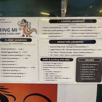 Bing Mi - Menu - Food Trucks Near Me - Portland, Oregon