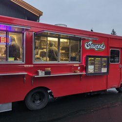 Sauced Food Truck - Sauced food truck outside Bainbridge Brewing today