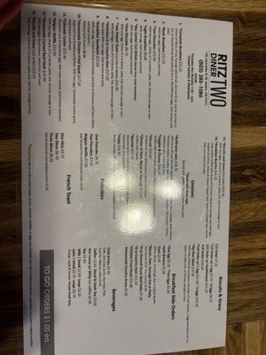 Menu photo 1 The Ritz Diner Salem, OR Menu photo 1 The Ritz Diner Salem, OR