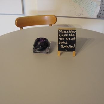 Starworks Cafe & Taproom  - a table with a chalkboard sign and a cup of coffee - Coffee & Tea Near Me - Star, North Carolina