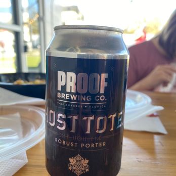 Tally Mac Shack - a can of beer on a table - Food Trucks Near Me - Tallahassee, Florida