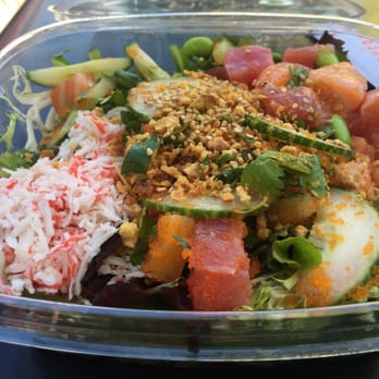 Poké Bar - Small poke bowl with tuna and salmon! - Seafood Near Me - Mountain View, California Poké Bar - Small poke bowl with tuna and salmon! - Seafood Near Me - Mountain View, California