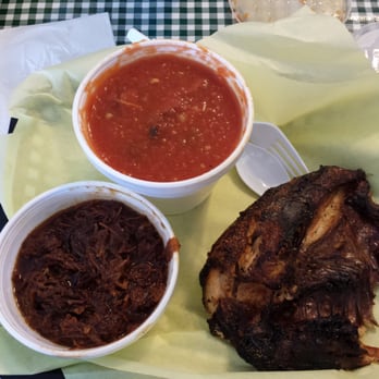 Porter Street Barbeque - Spicy sausage soup, pork and chicken breast - Barbeque Near Me - Eureka, California