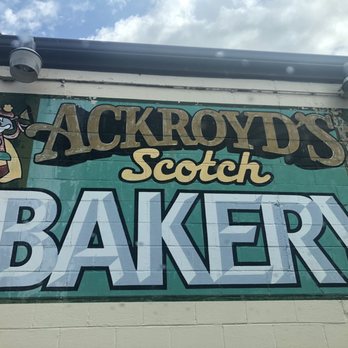 Ackroyd's Scottish Bakery - Parking Lot Sign - Bakeries Near Me - Redford, Michigan