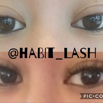 Habit Lash - Before and after. Mix classic/volume. - Eyelash Service Near Me Habit Lash - Before and after. Mix classic/volume. - Eyelash Service Near Me
