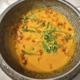 Coconut Carrot and Ginger soup