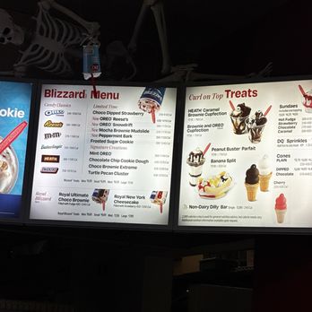 Dairy Queen Grill & Chill - Part of the dessert menu. - Fast Food Near Me - Rialto, California