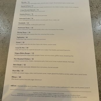 Griffin's - MENU as of JANUARY 2026 - New American Near Me - Brea, California