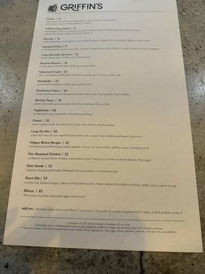 Menu photo 4 Griffin's Brea, CA