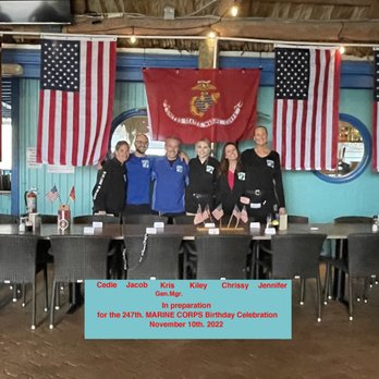 Dockside Waterfront Grill - A great shot of our Flag Display - Seafood Near Me - Venice, Florida Dockside Waterfront Grill - A great shot of our Flag Display - Seafood Near Me - Venice, Florida