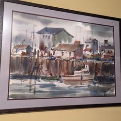 I've Been Framed Shop & Gallery - Water color by CA artist Harold Gretzner.