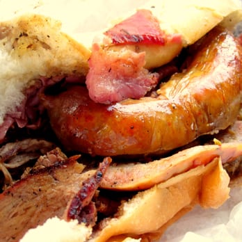 Chaps Pit Beef - Guy's Triple D (Pit Beef, Corned Beef, Sausage) - Barbeque Near Me - Baltimore, Maryland