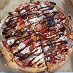 Domino's Pizza - A large BBQ Steak Pizza from the new limited edition Australiano Range.