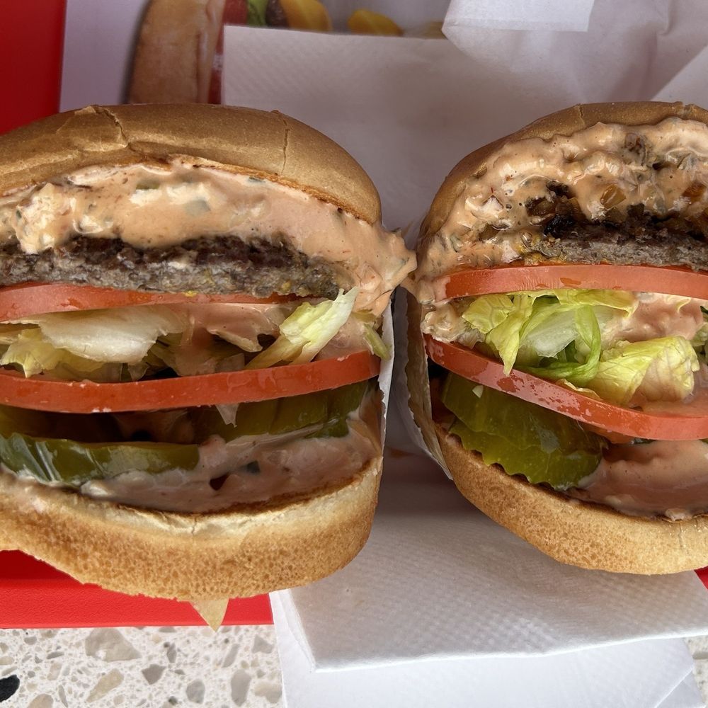 In-N-Out Burger - Burgers animal style with extra everything March 2024 - Fast Food Near Me - Orange, California In-N-Out Burger - Burgers animal style with extra everything March 2024 - Fast Food Near Me - Orange, California